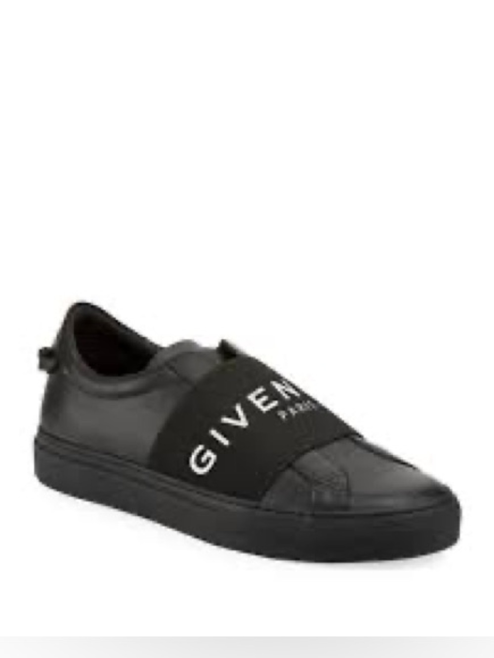 Givenchy Black Logo Elastic Band Slip-On
